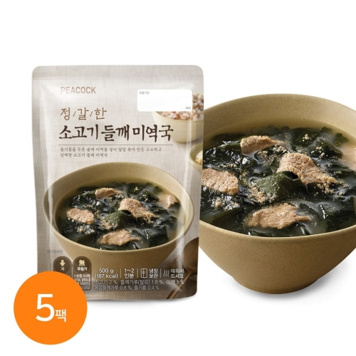 이마트 피코크 정갈한 소고기 들깨 미역국 500g이미지입니다. 누르면 해당 게시물로 새창이동합니다.
