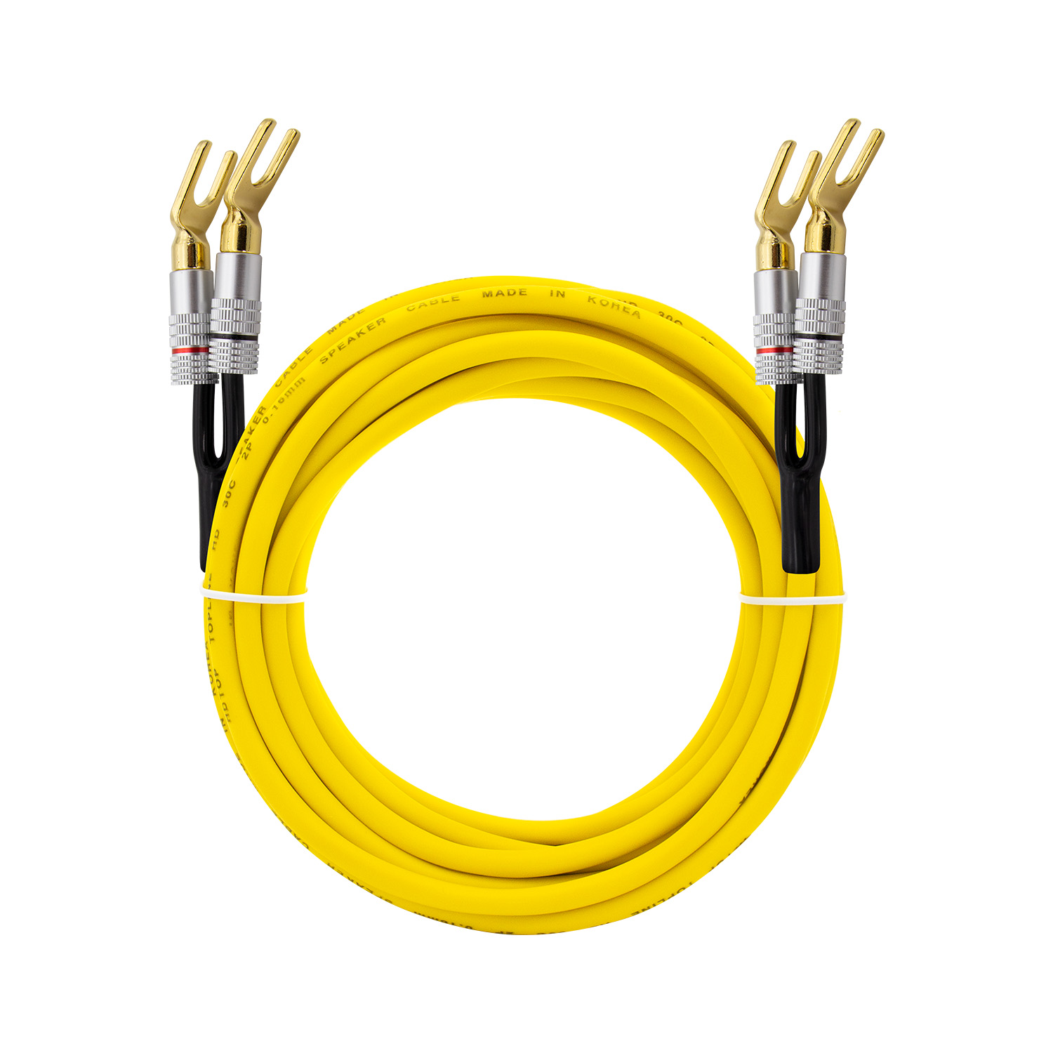 탑라인에이치디 HDTOP 말굽 단자 30C 옐로우 스피커케이블