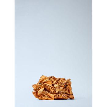 드리스반노튼 여성 Ruffled Crinkled Leather Clutch Bag dvn0263021brn_이미지
