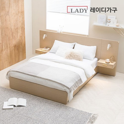  레이디가구 모노 수납 호텔 LED침대 Q [30T필로우탑독립] 상품이미지