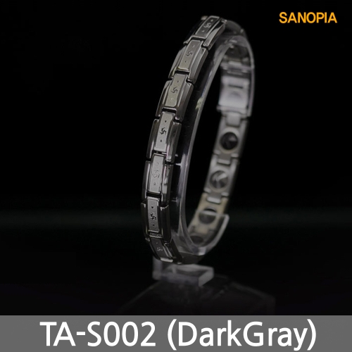 [불명] 게르마늄 티타늄New TA-B002 다크 XL 골프 건강팔찌