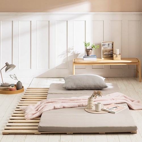 헤이몰리 커들리 3단 접이식 50T 토퍼 매트리스 Q