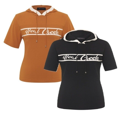 힐크릭 여성골프봄니트 여성반소매후드SW 560596_이미지