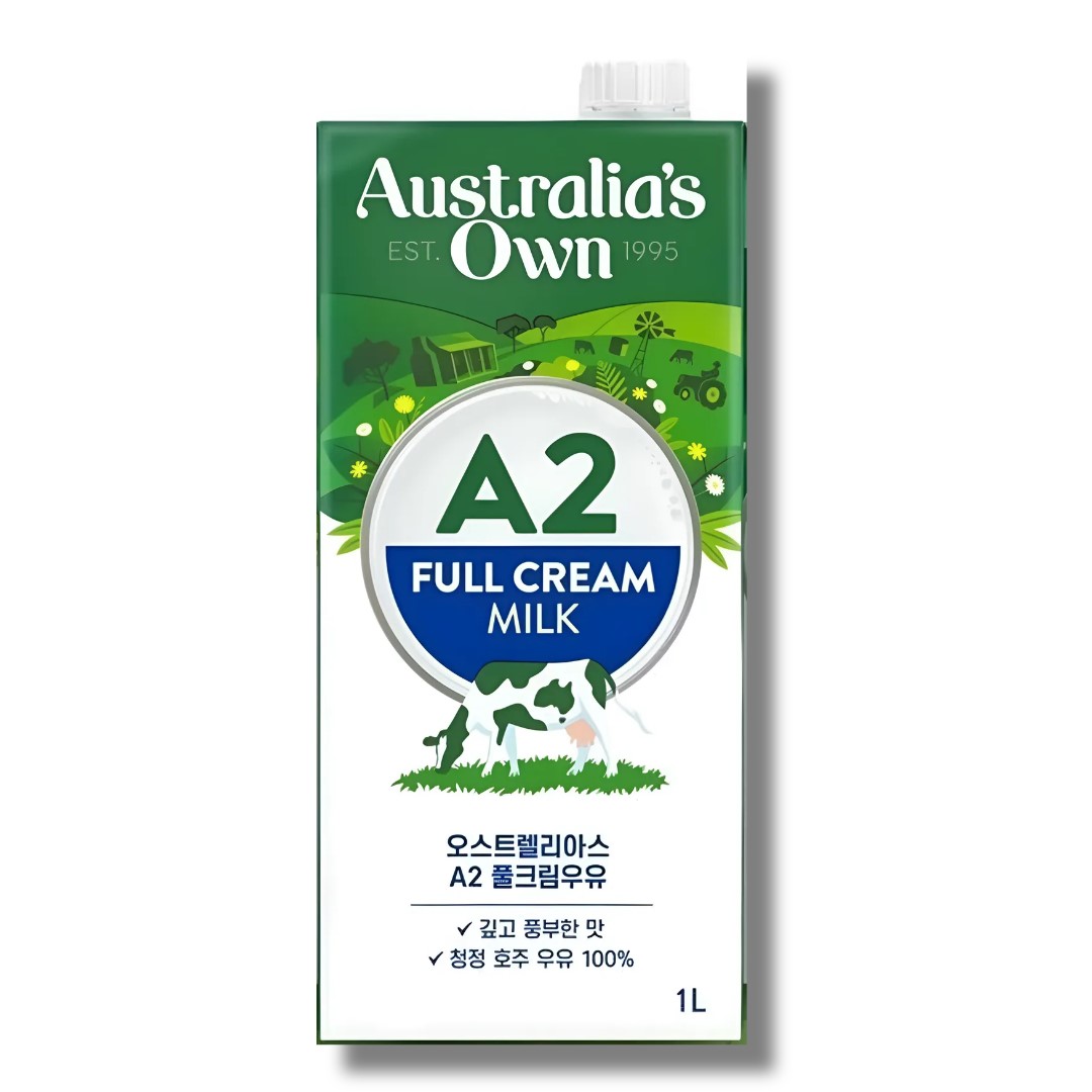 Australia's OWN 오스트렐리아스 오운 A2 풀 크림 우유 1L이미지입니다. 누르면 해당 게시물로 새창이동합니다.