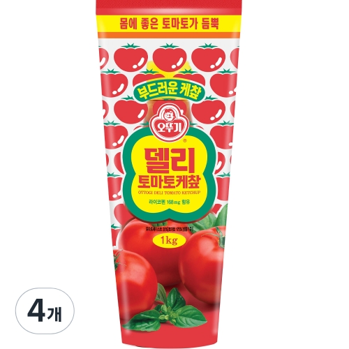 오뚜기 델리 토마토케찹 1kg (4개)_이미지
