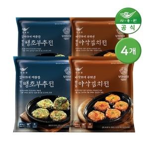사옹원 부침명장 한입 아삭 김치전 + 한입 땡초 부추전 510g 4개 김치전 2개 + 땡초부추전 2개_이미지
