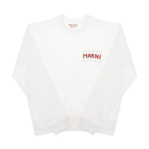 마르니 남성 맨투맨 스웨터 로고 화이트 137667261_이미지