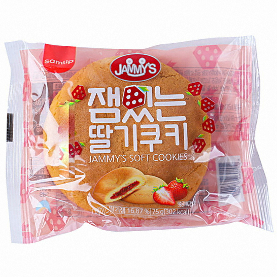 SPC삼립 잼있는 딸기쿠키 75g (40개)_이미지