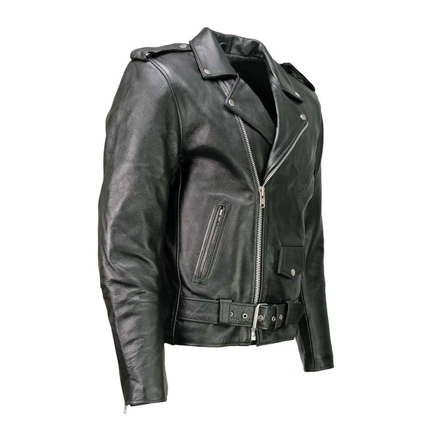 가죽 LKM1703 남성 클래식 블랙 프리미엄 오토바이 바이커 라이더 재킷 라지 XXLarge Black