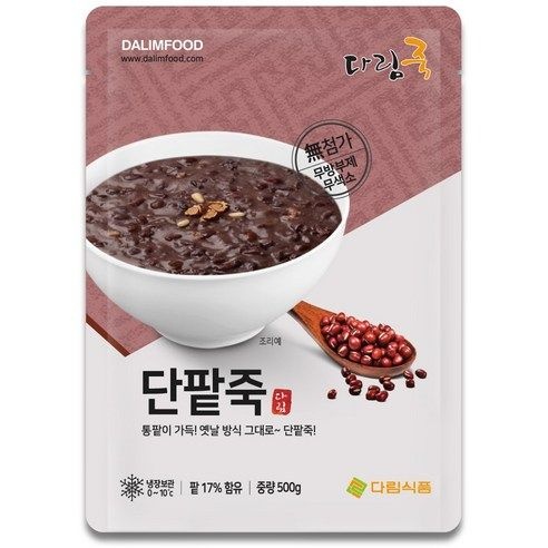다림식품 단팥죽 500g (20개)_이미지