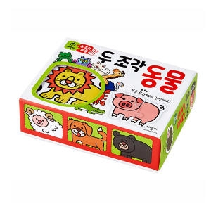 애플비 두 조각 퍼즐 동물 (80조각)_이미지