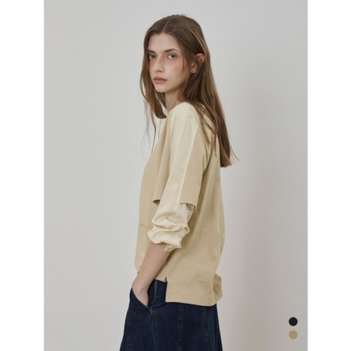 인디안 여성복 //셔츠 레이어드 티셔츠MDBALS6S1231_GM