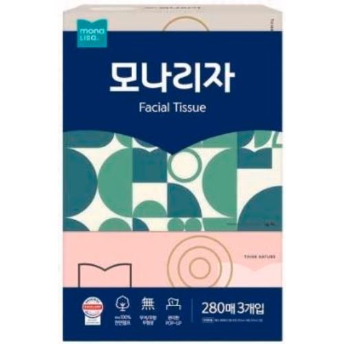 모나리자 ㅤ미용티슈 280매 (3개입) *5팩_이미지