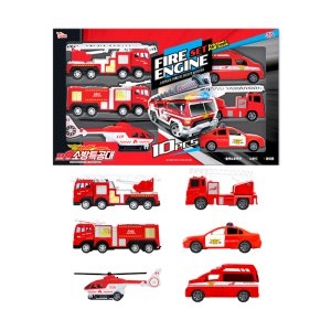 씽크토이 119 소방특공대 10종 소방차 중장비 자동차 장난감