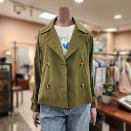 BCBG 여성 헤븐 숏 바바리 재킷 A4M3N701_이미지