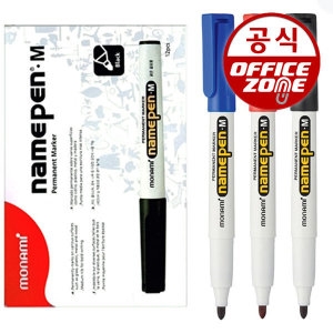 오피스존 모나미 네임펜M 1타 12자루 굵은글씨용 유성 마카_이미지