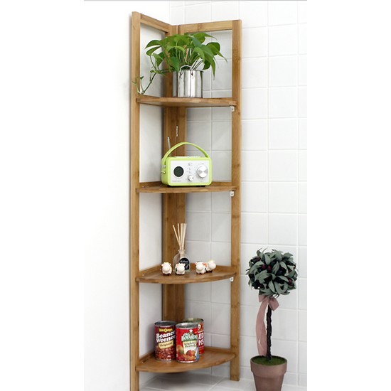 키모 대나무원목 4단 코너장 HX71337