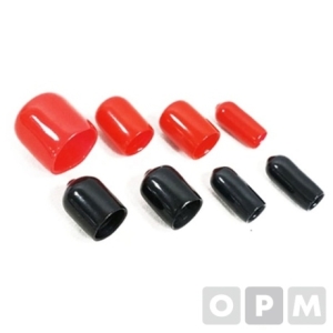 [불명] 연질 앤드캡 3mm 1000개 1봉 빨강