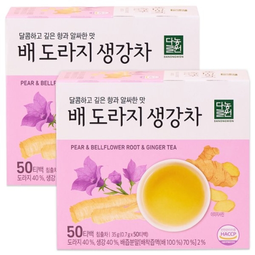 다농원 배도라지 생강차 50티백 (2개)_이미지