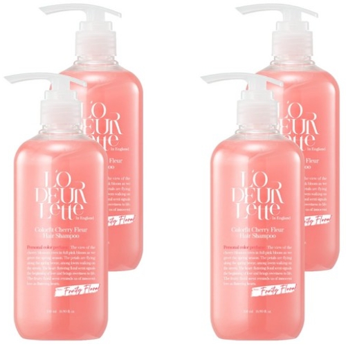 로더렛 인 잉글랜드 컬러핏 체리 플뢰르 헤어샴푸 500ml (4개)_이미지