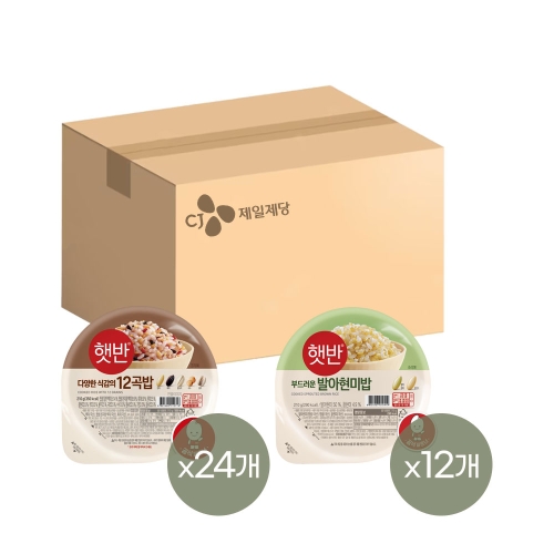 CJ�������� �޹� 12��� 210g 24�� + �߾����̹� 210g 12��