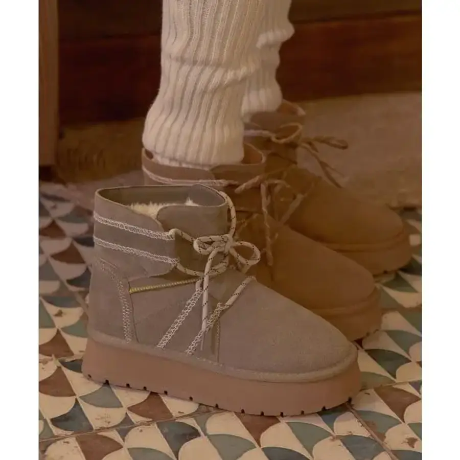 SHOEHI 노아 소가죽 양털퍼 방한 부츠 2Colors_B0155 B0155 140616