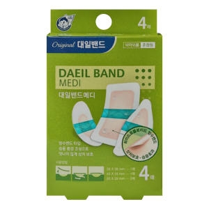 대일화학공업 메디 하이드로콜로이드밴드 혼합 4매 (1팩)
