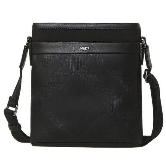 LF 헤지스ACC 체크 실버로고 크로스백 HJBA3F172BK