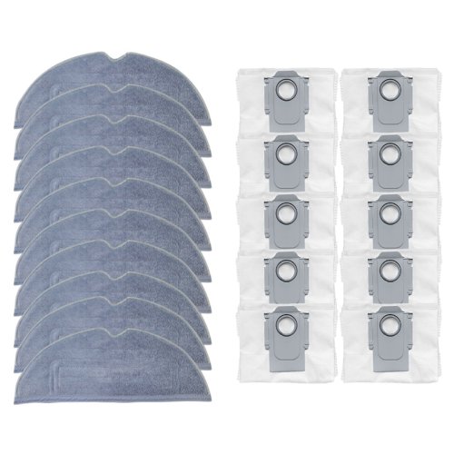 로보락 S7 MaxV Ultra, S8 Plus 호환 물걸레 + 더스트백 세트