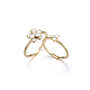 필그림 쁘띠 메이플라워 반지 화이트골드 901622004_이미지