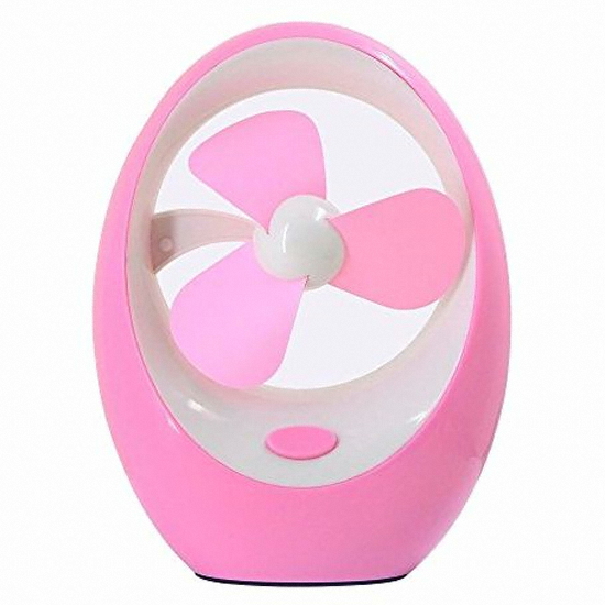 MIEGO Portable Small USB Fan Pink (해외구매)