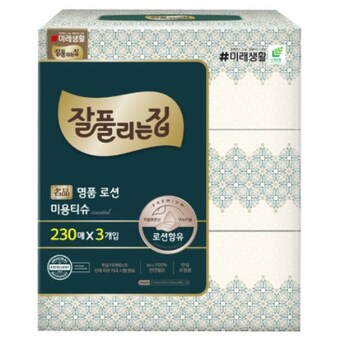 <b>잘</b><b>풀리는</b><b>집</b> 명품 로션 미용티슈 230매 (3입)
