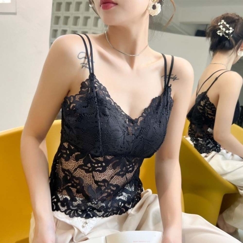 오너클랜 이너 끈나시 레이스 브라탑 민소매 이너 레이어드_이미지