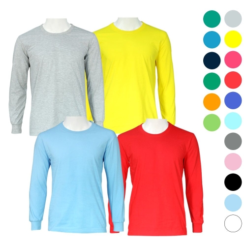 핫핑 부드러운원단 면코사마 30수 긴팔 라운드티셔츠 남여X440dZ 본상품선택 크_M