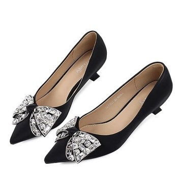 아미 k et muse Cubic ribbon mini heel pumps_KM23s276