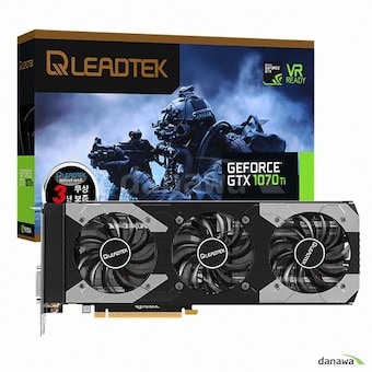 리드텍 WinFast 지포스 <b>GTX1070</b> Ti HURRICANE D5 8GB