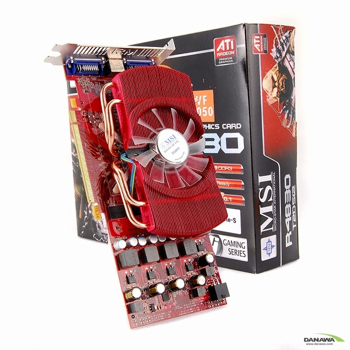 MSI �󵥿� HD 4830 R4830-T2D512 O.C Triple-S 512MB VF1050