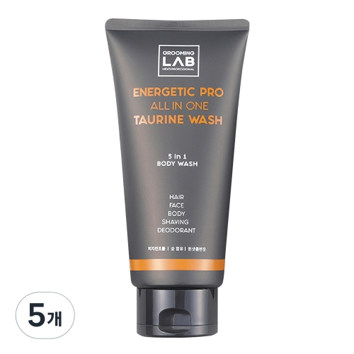 그루밍랩 에너제틱 프로 올인원 타우린 워시 300ml (5개)_이미지