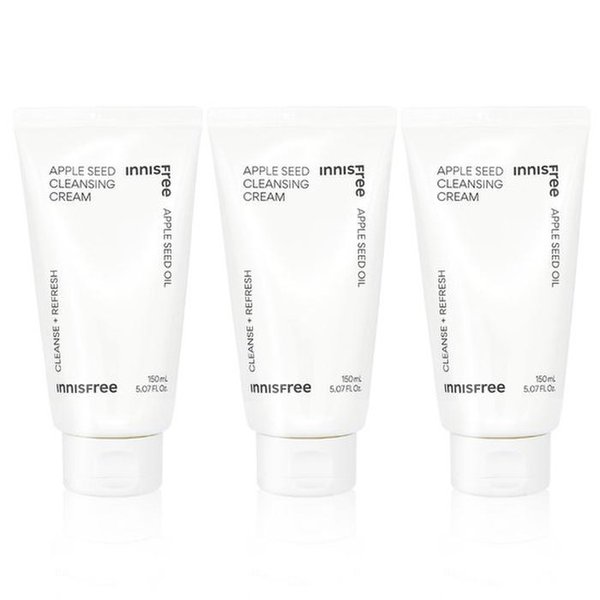 이니스프리 NEW 애플 씨드 클렌징 크림 150ml (3개)_이미지