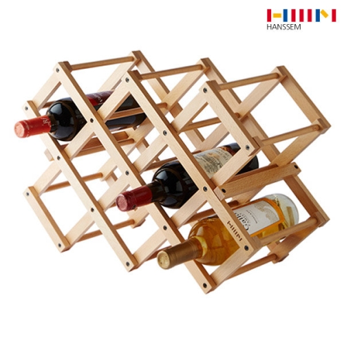  한샘 브레드 우드 와인랙 8구
