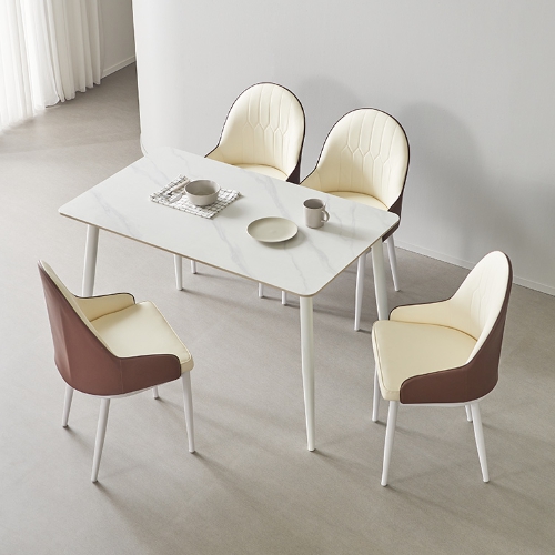 동서가구 캐빈SF safety 포세린 세라믹 식탁 1200 (칼레오의자4개)_이미지