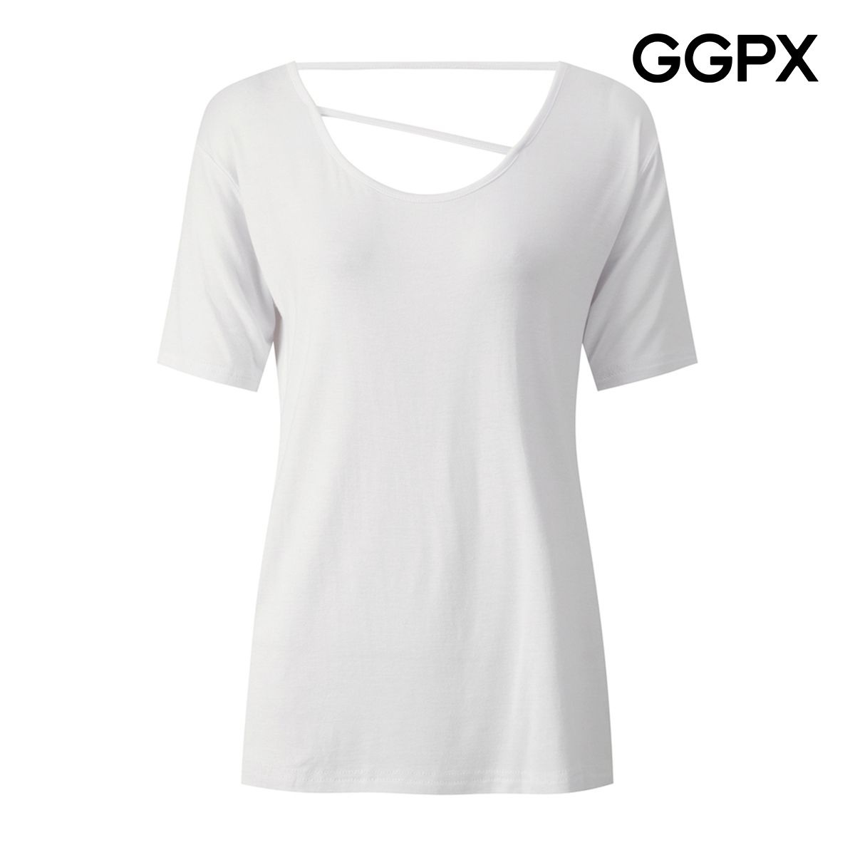연승어패럴 GGPX 스쿱넥 사선 트임 티셔츠 GQ3TS024F
