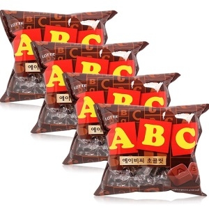 롯데제과 ABC 초콜릿 200g (4개)