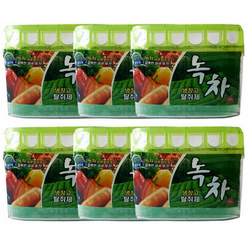 해피룸 냉장고 탈취제 녹차 200g (6개)_이미지
