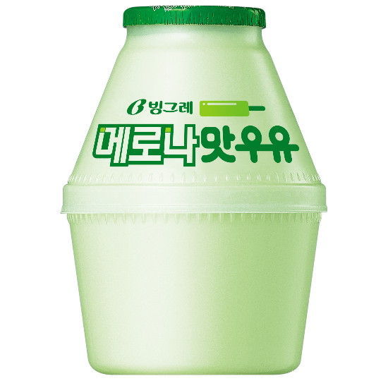 빙그레 메로나맛 우유 240ml (4개)_이미지