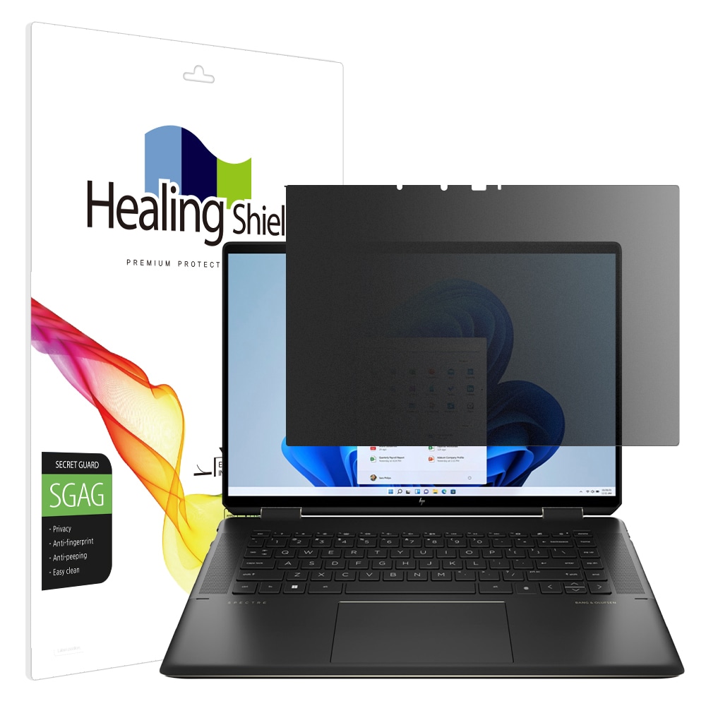 폰트리 힐링쉴드 HP 스펙터 x360 16-f2015TX 프라이버시 저반사 사생활 보호필름_이미지