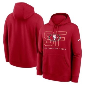  나이키 1203064 NFL팀 후드 맨투맨 집업 San Francisco 49ers Busted Play Club Fle