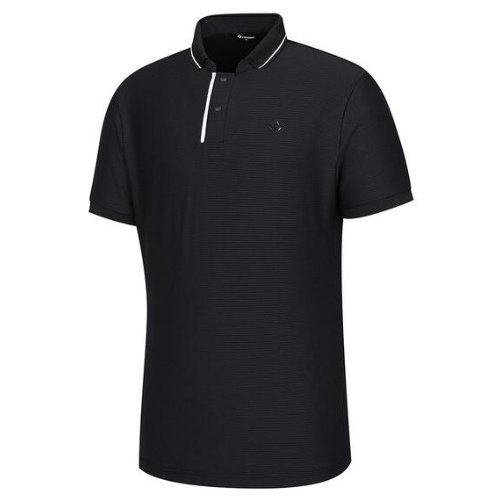 레노마 레노마골프 조직감 변형 카라 반팔 티셔츠 RMTPM2106 (199, 블랙)