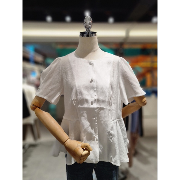 포커스 핀턱라운드블라우스 FF2H7BL0034_이미지