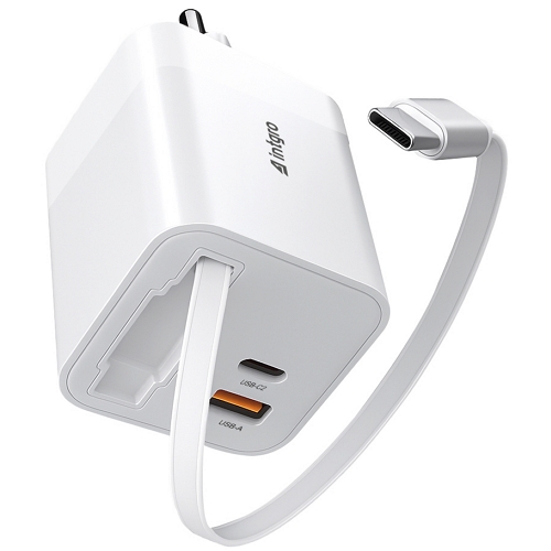 인트그로 PD PPS 65W 2포트 GaN 충전기 AIC-65_이미지